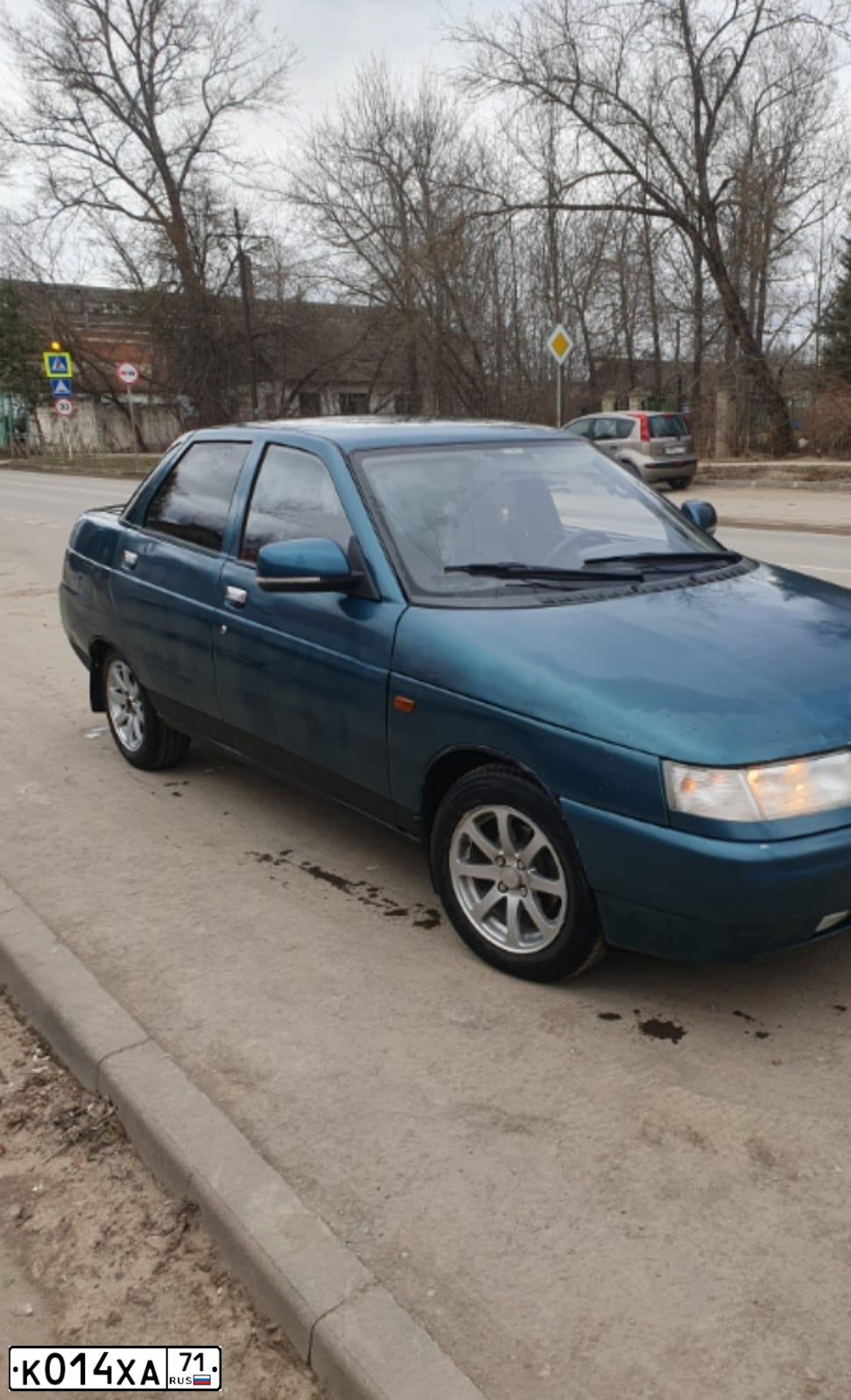 Фото автомобиля LADA 2110, 1999 — госномер О993ОВ71. Цвет: СЕРЕБРИСТО-ЗЕЛЕНЫЙ