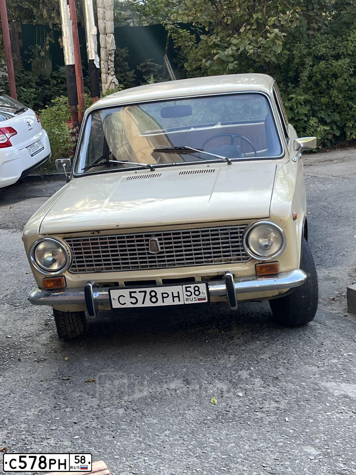 Фото автомобиля LADA 2101, 1985 — госномер С578РН58. Цвет: СВЕТЛО-БЕЖЕВЫЙ