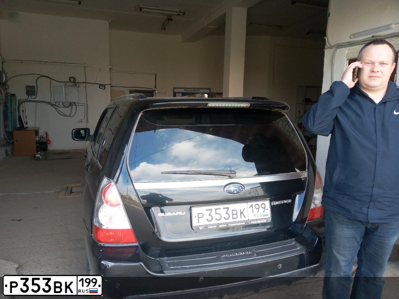 Фото автомобиля SUBARU FORESTER, 2007 — госномер Н814КН73. Цвет: ЧЕРНЫЙ