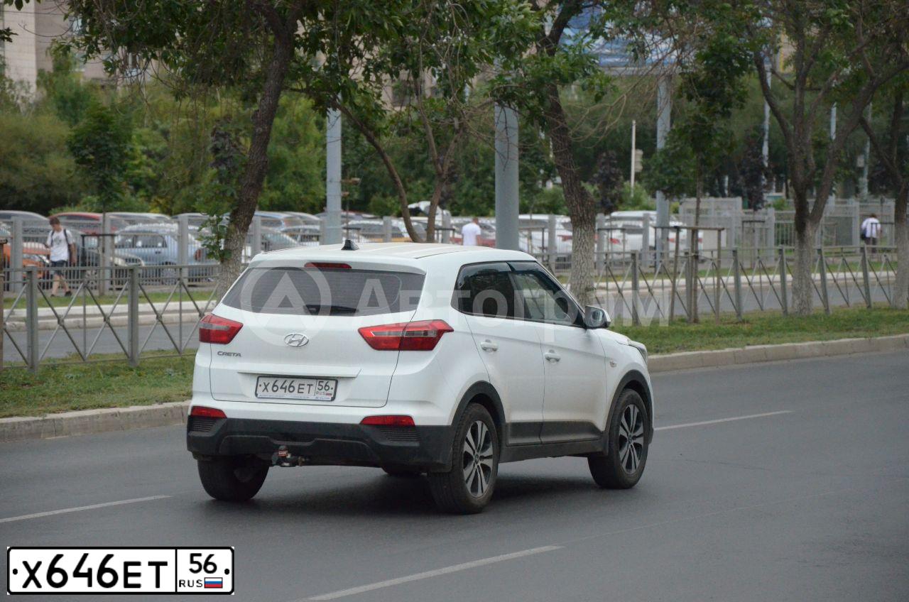 Фото автомобиля HYUNDAI CRETA, 2017 — госномер Х646ЕТ56. Цвет: БЕЛЫЙ