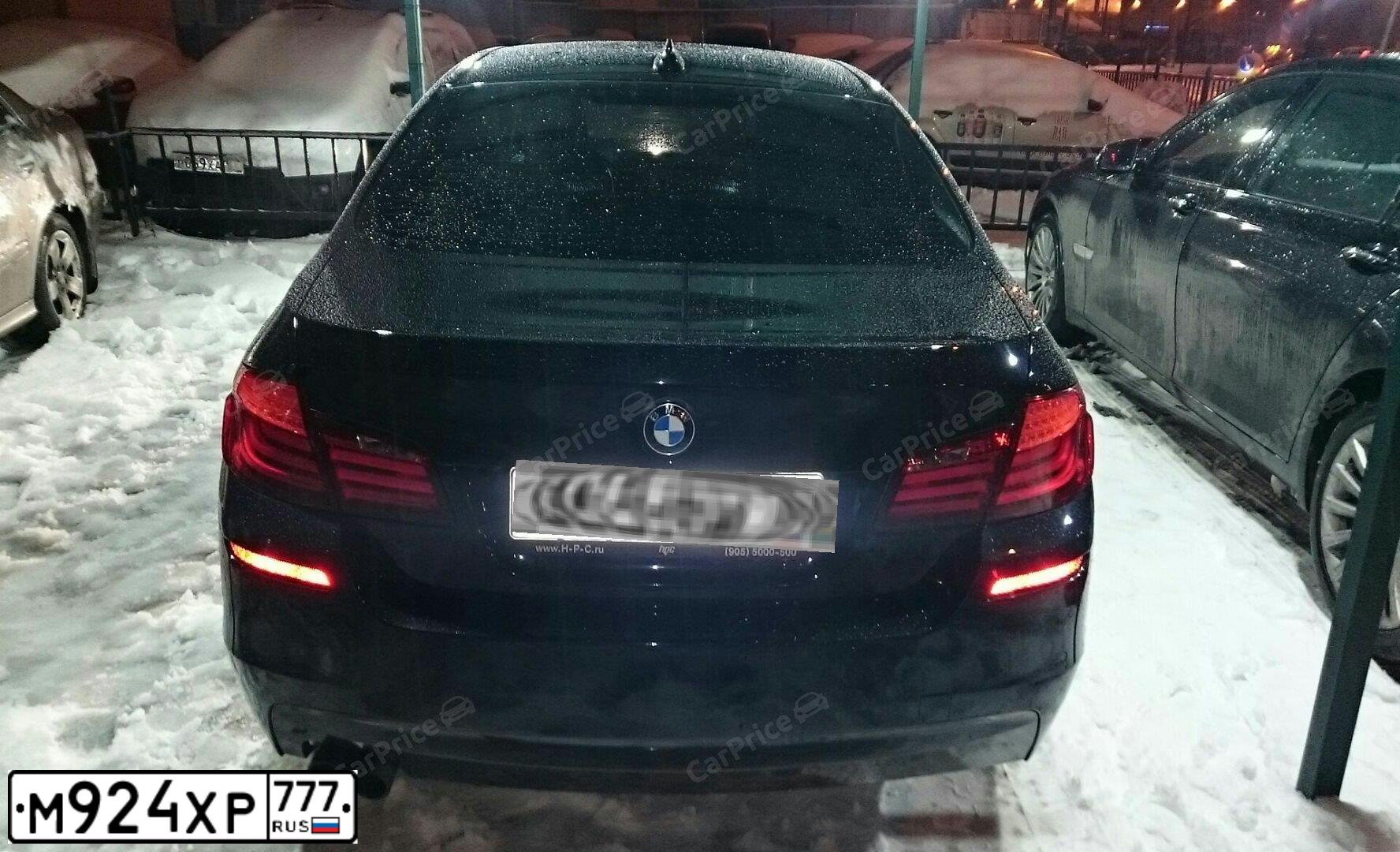 Фото автомобиля BMW SERIE 5, 2011 — госномер О303ХТ197. Цвет: Темно-синий