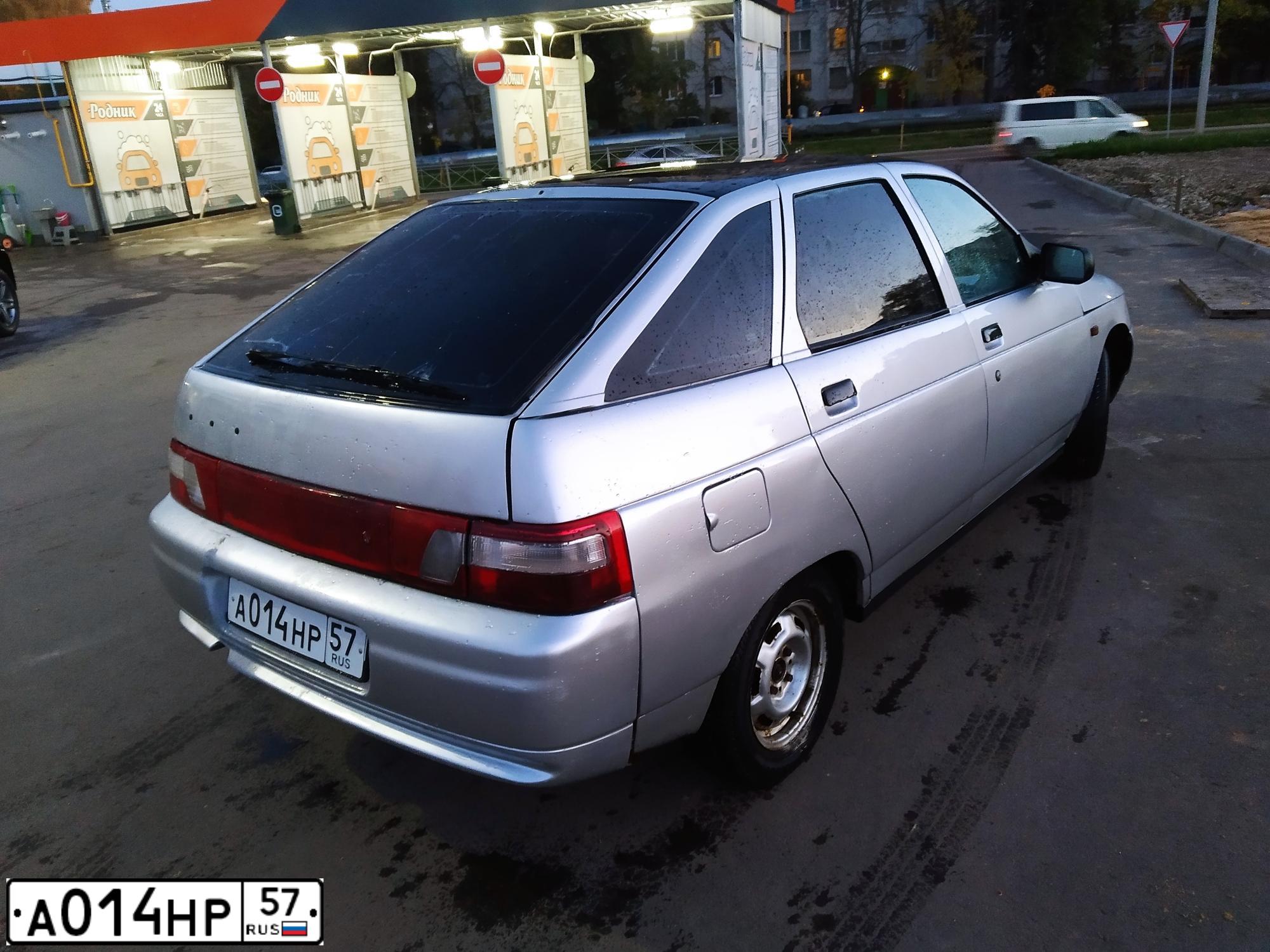 Фото автомобиля LADA 2112 LADA, 2005 — госномер А014НР57. Цвет: СЕРЫЙ