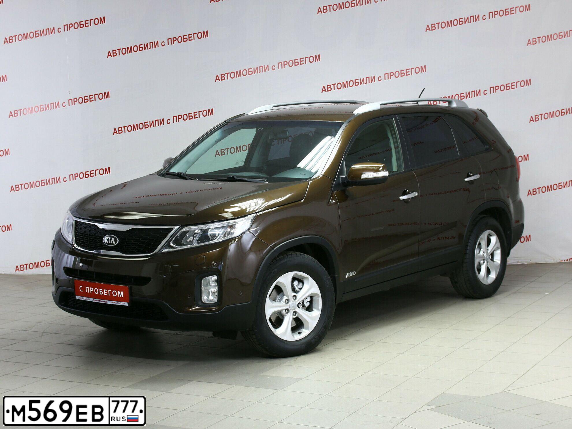 Фото автомобиля KIA SORENTO, 2014 — госномер Р298ОР76. Цвет: Коричневый