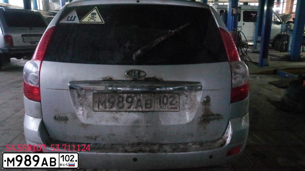 Фото автомобиля LADA 2171 PRIORA, 2009 — госномер М989АВ102. Цвет: СВЕТЛО-СЕРЕБРИСТЫЙ МЕТАЛЛ