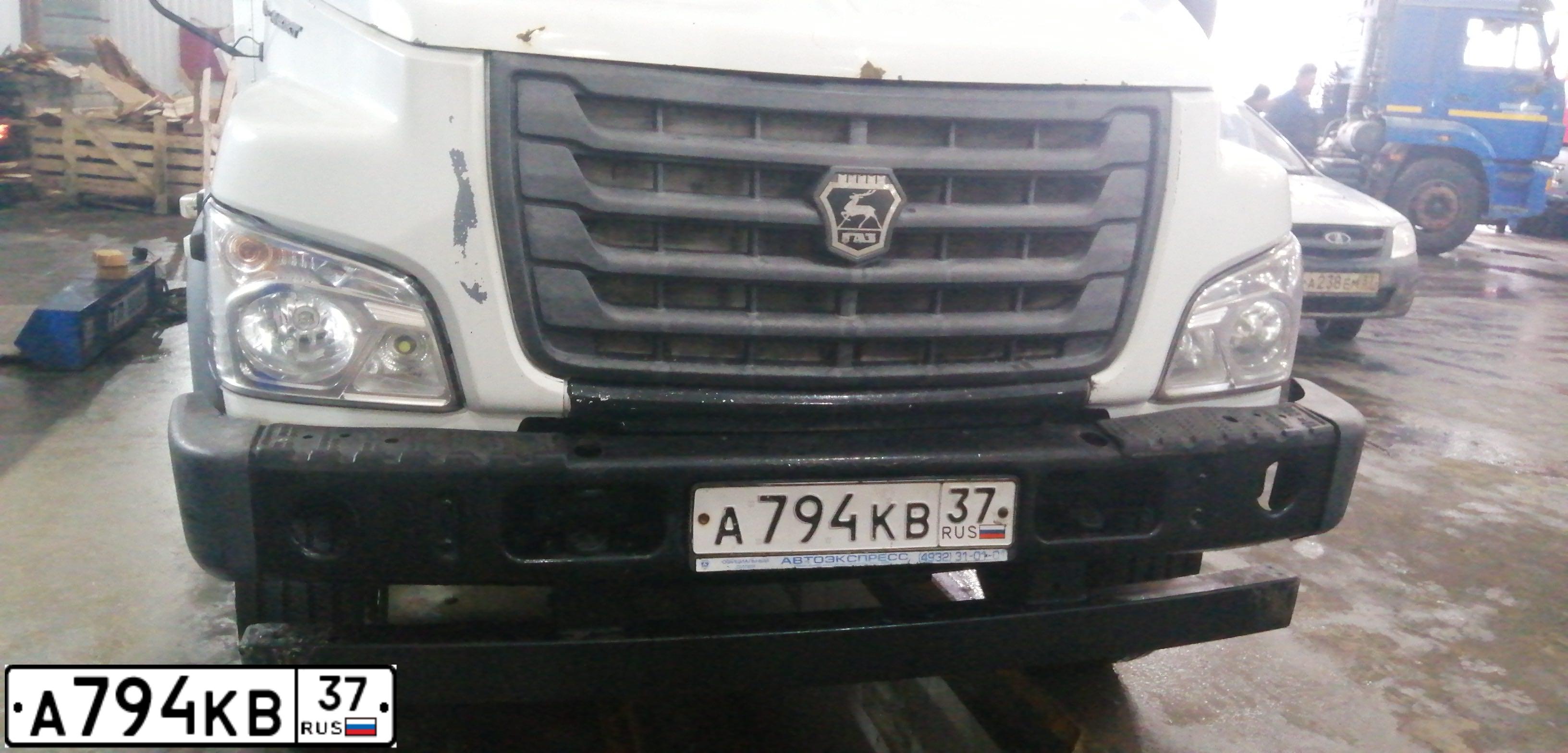 Фото автомобиля GAZ Z GAZON NEXT, 2015 — госномер А794КВ37. Цвет: БЕЛЫЙ