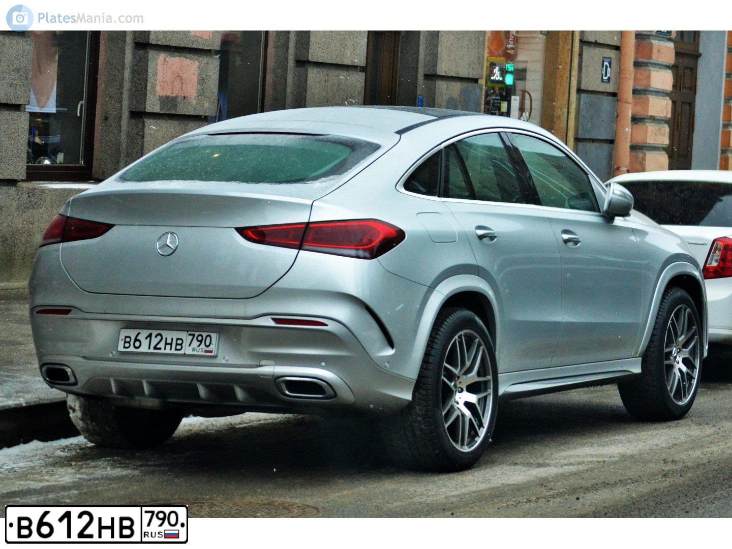 Фото автомобиля MERCEDES GLE-KLASSE, 2020 — госномер В612НВ790. Цвет: СЕРЫЙ