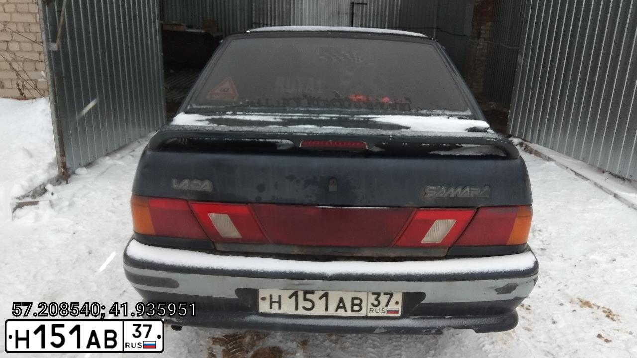 Фото автомобиля LADA 2115, 2005 — госномер Х398ОР37. Цвет: ГРАФИТОВЫЙ МЕТАЛЛИК