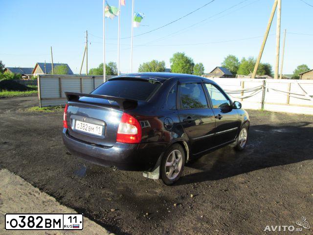 Фото автомобиля LADA KALINA, 2007 — госномер Е173КС11. Цвет: ТЕМНЫЙ СИНЕ-ФИОЛЕТОВЫЙ