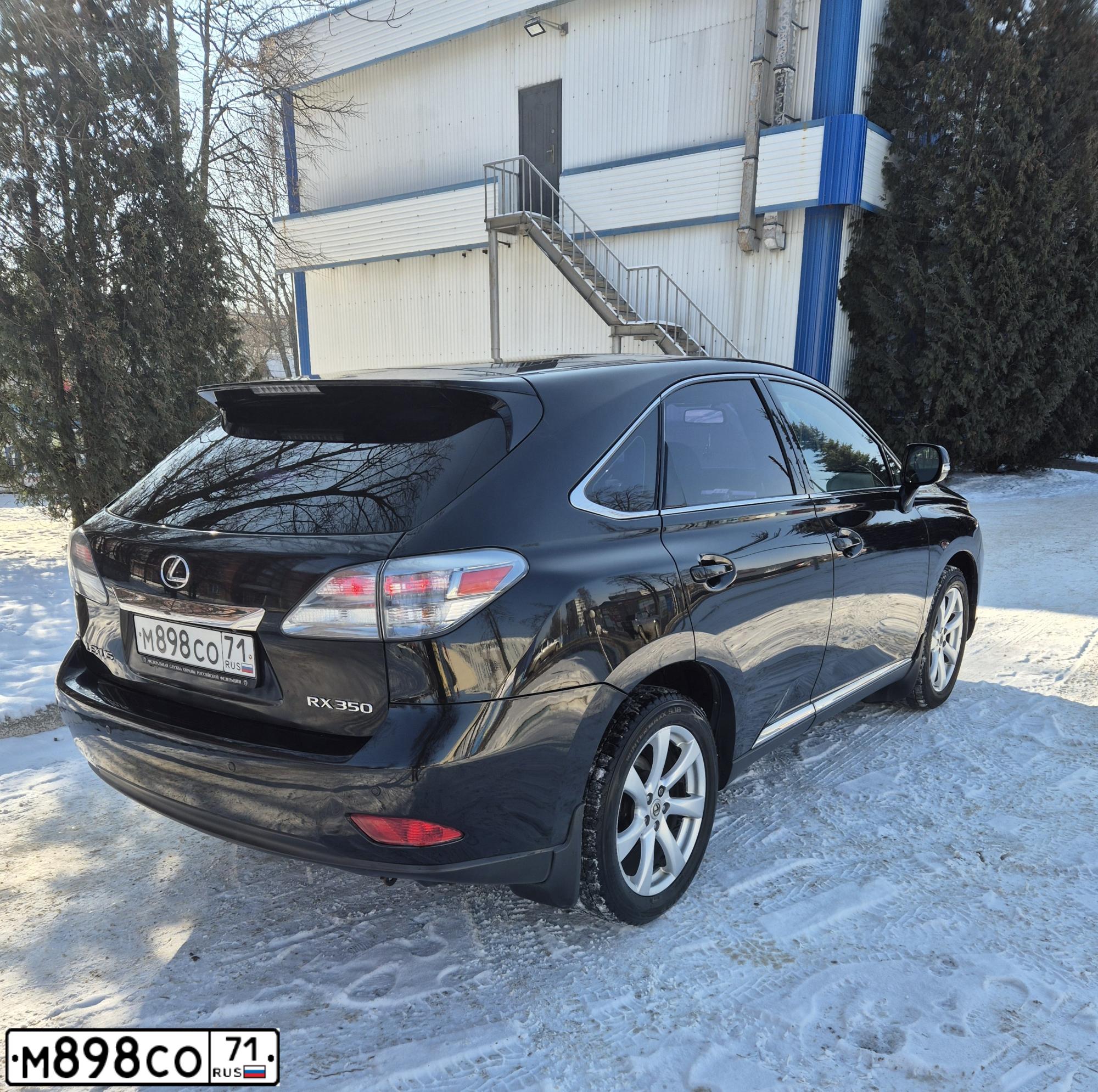 Фото автомобиля LEXUS RX, 2011 — госномер М898СО71. Цвет: ЧЕРНЫЙ