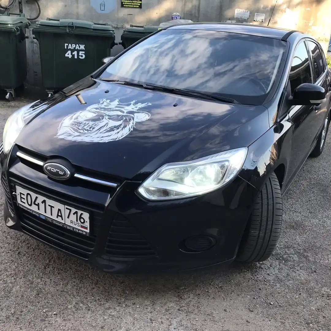 Фото автомобиля FORD FOCUS, 2011 — госномер Е041ТА716. Цвет: ЧЕРНЫЙ