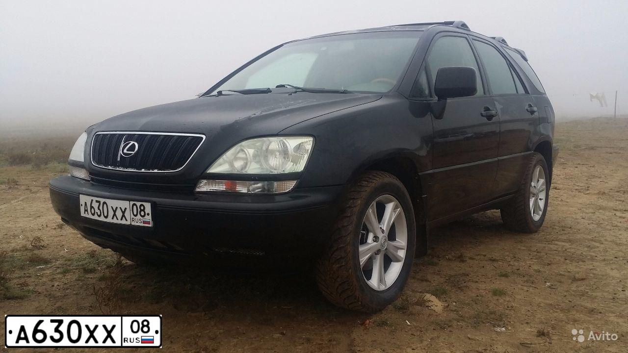 Фото автомобиля LEXUS RX, 2002 — госномер А195СТ08. Цвет: ЧЕРНЫЙ