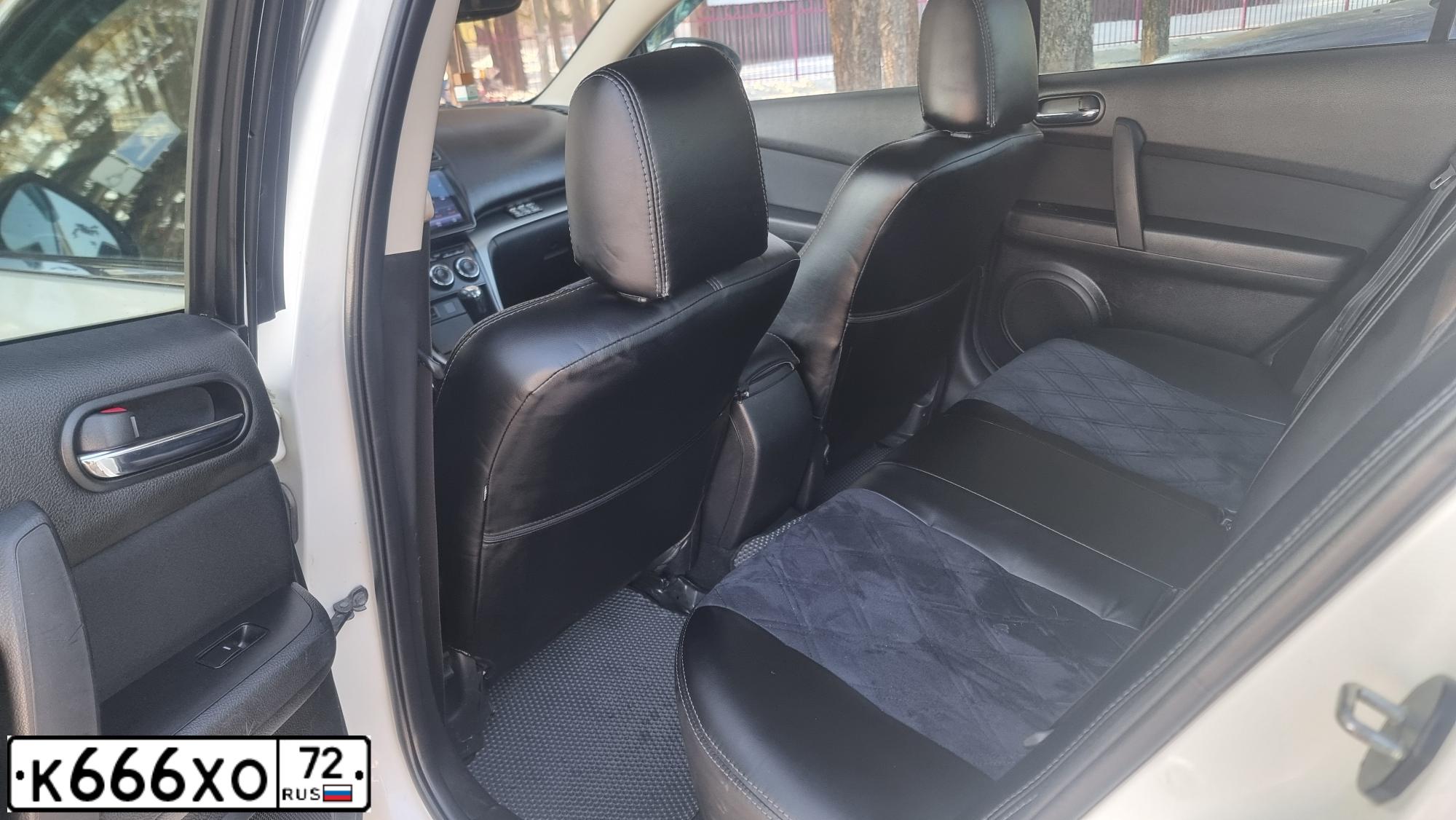 Фото автомобиля MAZDA 6, 2010 — госномер К666ХО72. Цвет: Белый