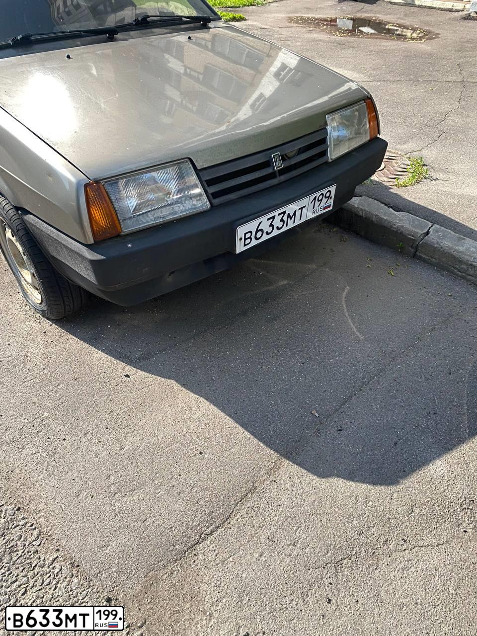 Фото автомобиля LADA 2109 SAMARA, 2002 — госномер В633МТ199. Цвет: СЕРО-ЗЕЛЕНЫЙ