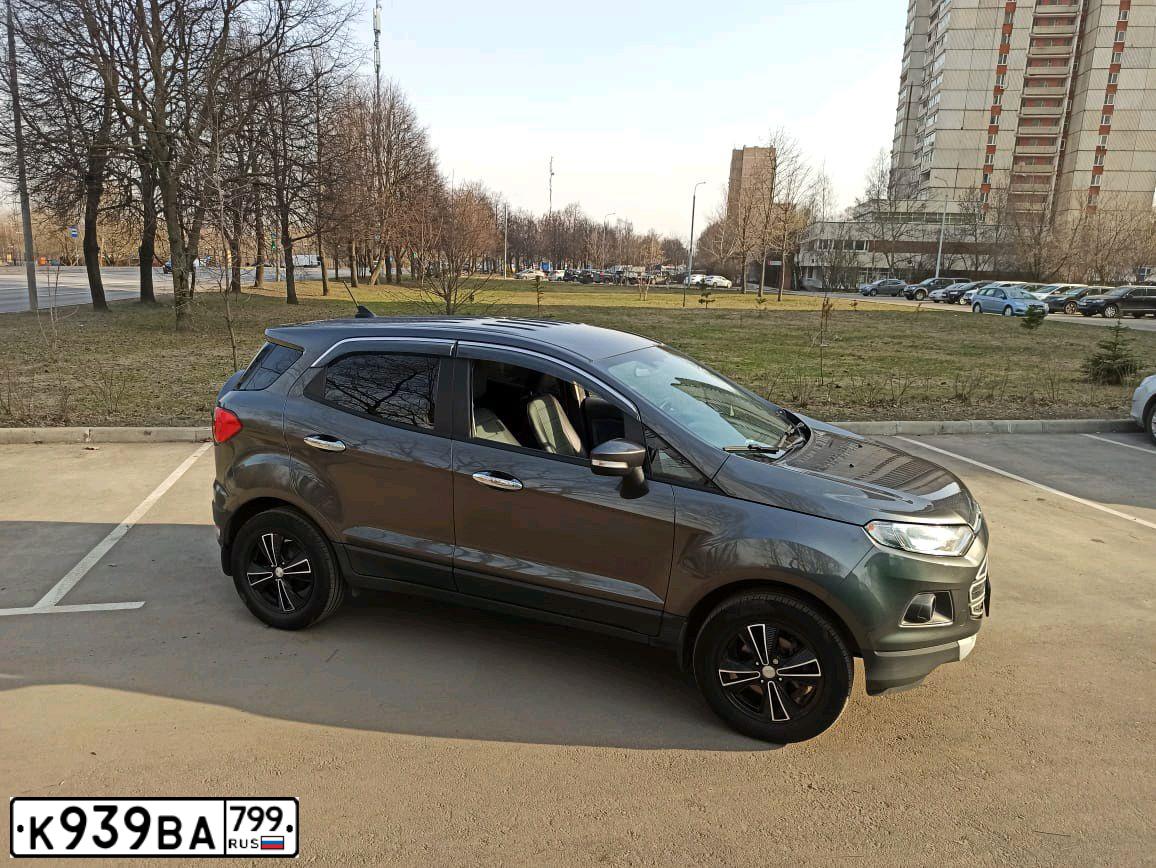 Фото автомобиля FORD ECOSPORT, 2017 — госномер К939ВА799. Цвет: Серый