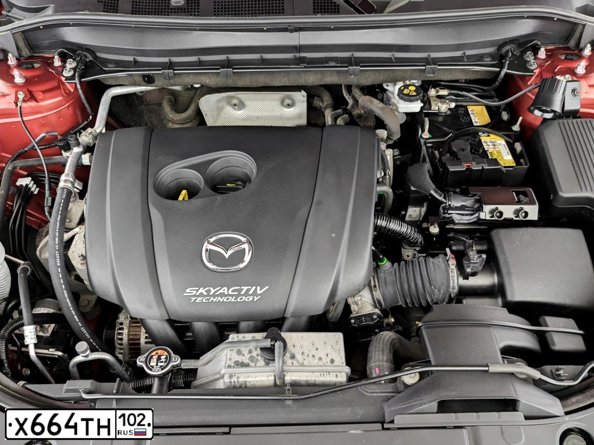 Фото автомобиля MAZDA CX-5, 2018 — госномер Х664ТН102. Цвет: Красный
