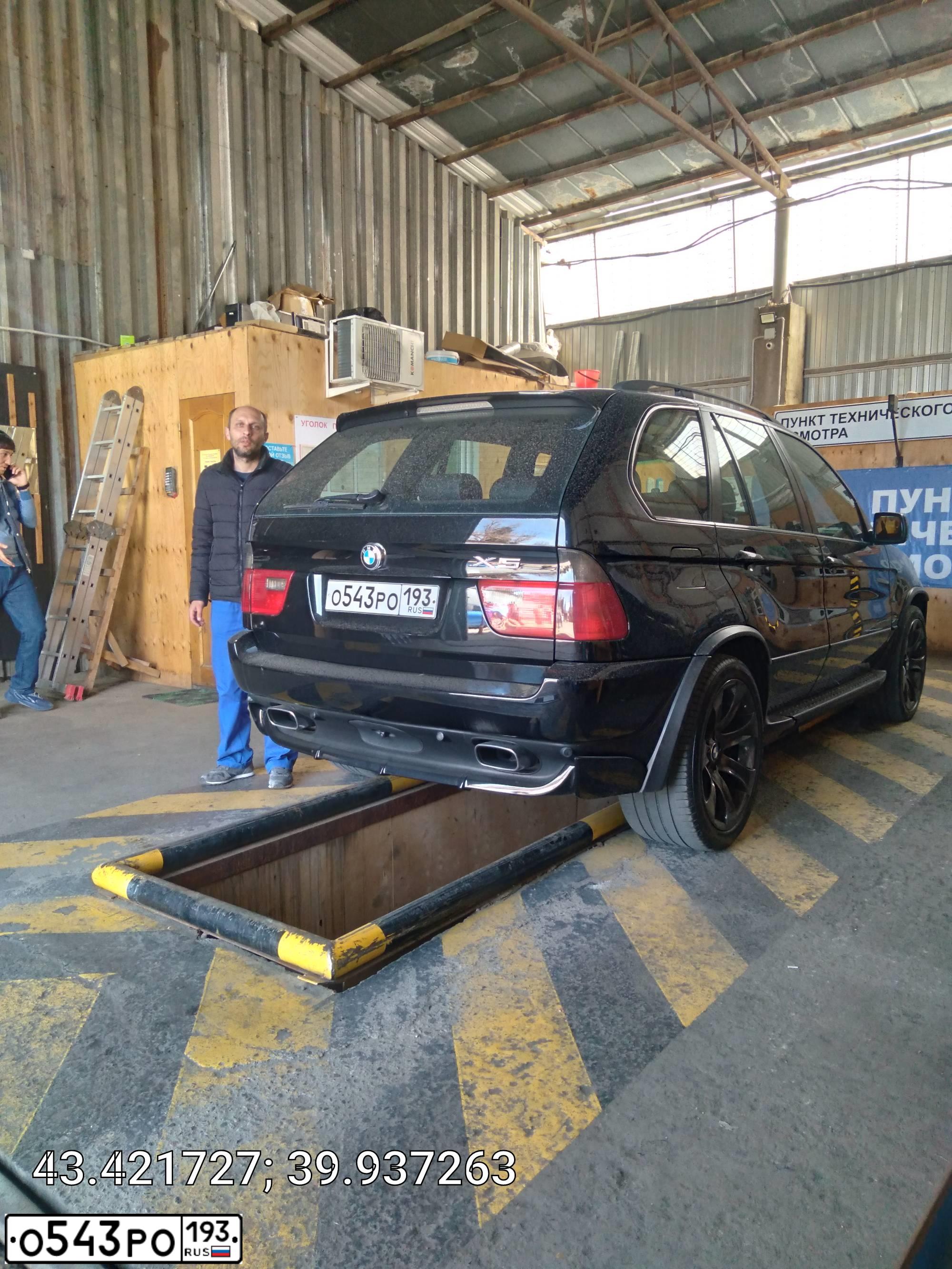 Фото автомобиля BMW X5, 2004 — госномер К014КУ93. Цвет: ЧЕРНЫЙ