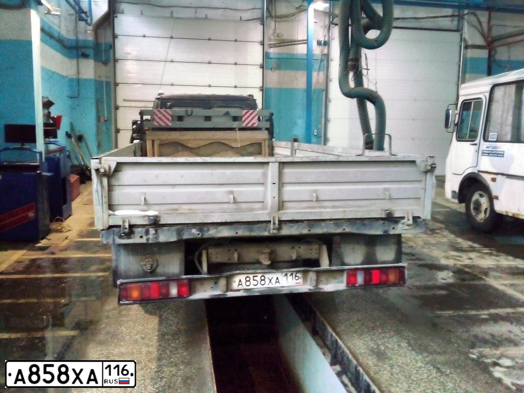 Фото автомобиля GAZ 3302 GAZEL, 2011 — госномер А858ХА116. Цвет: синий