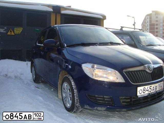 Фото автомобиля SKODA FABIA, 2012 — госномер О845АВ102. Цвет: ТЕМНО-СИНИЙ