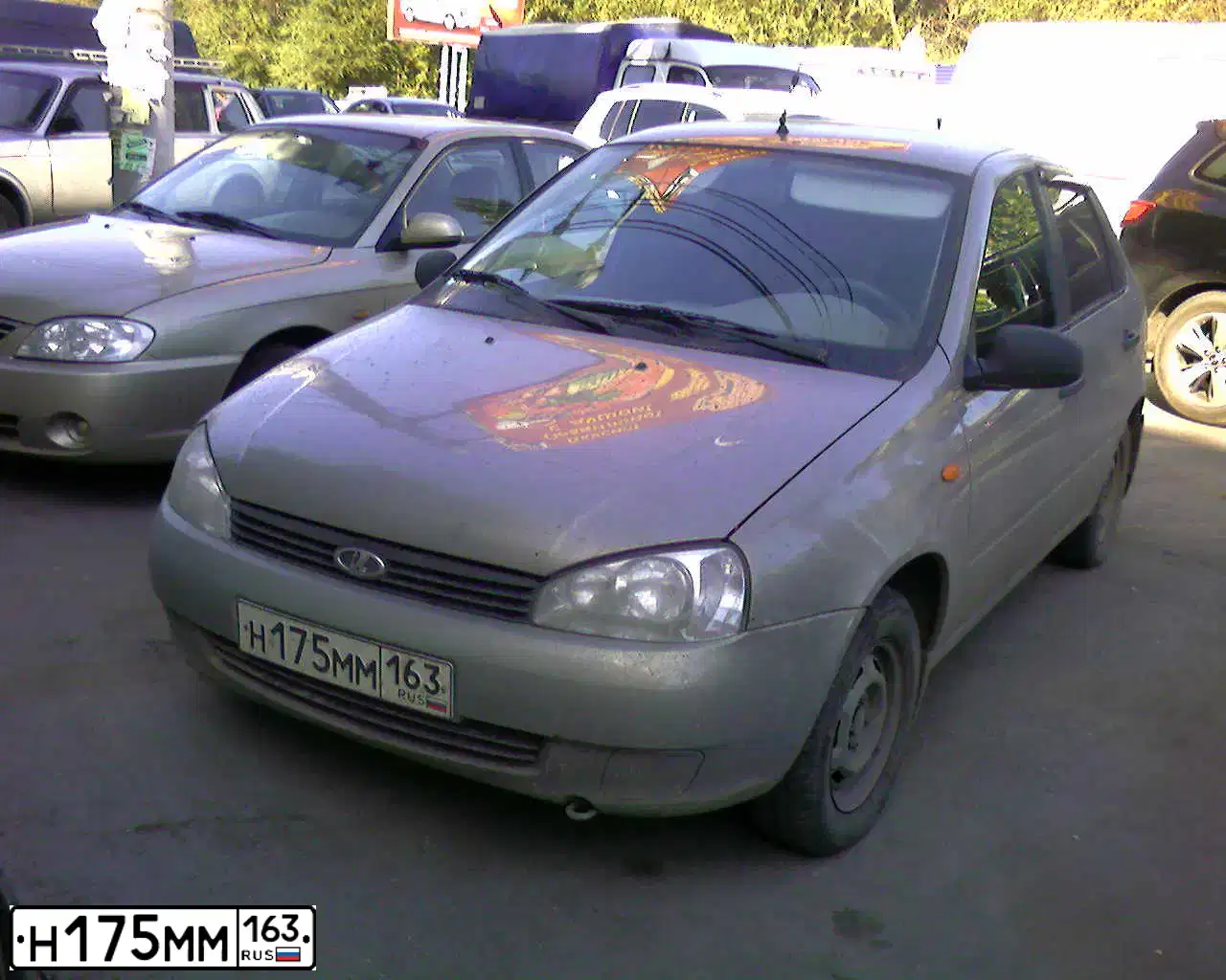 Фото автомобиля LADA 1118 KALINA, 2006 — госномер У377РВ163. Цвет: СЕРО-БЕЖЕВЫЙ