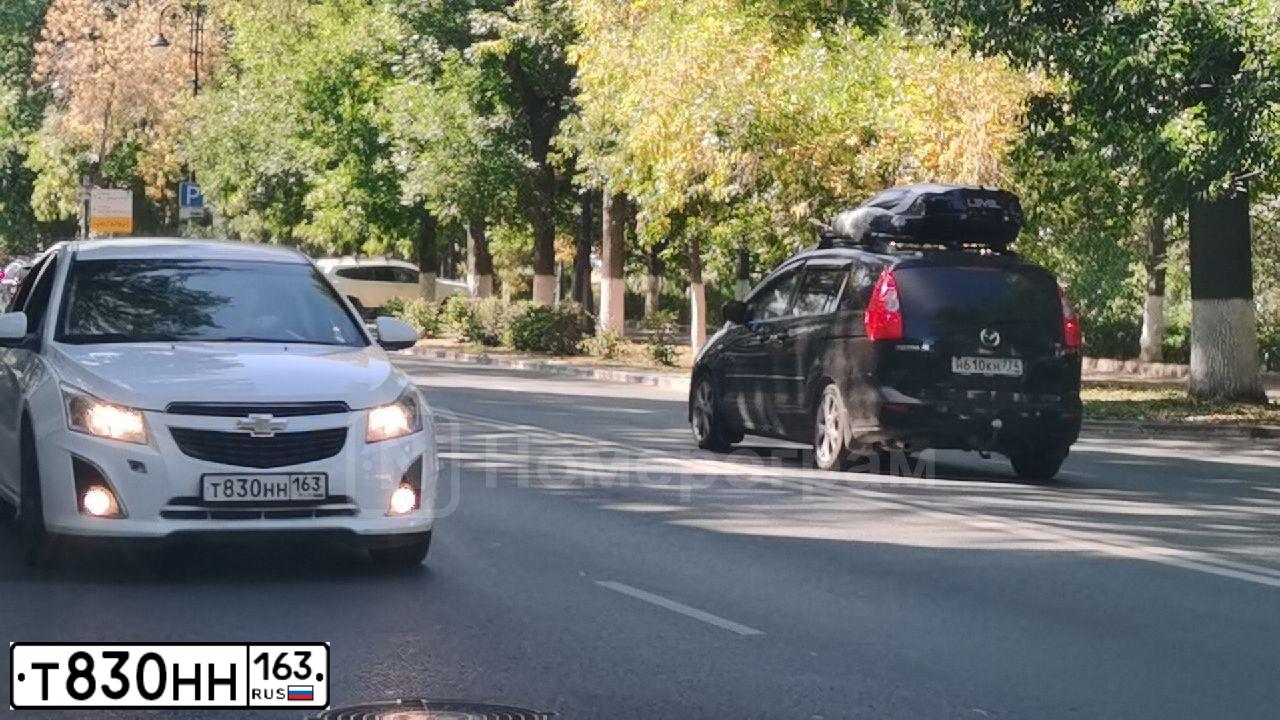 Фото автомобиля CHEVROLET CRUZE, 2013 — госномер Т830НН163. Цвет: Белый