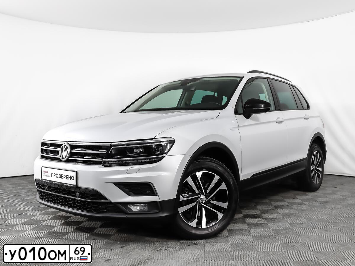Фото автомобиля VOLKSWAGEN TIGUAN, 2019 — госномер А423РК797. Цвет: БЕЛЫЙ