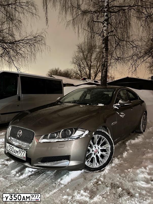 Фото автомобиля JAGUAR XF-SERIE, 2014 — госномер С334УВ198. Цвет: БЕЖЕВО-СЕРЫЙ