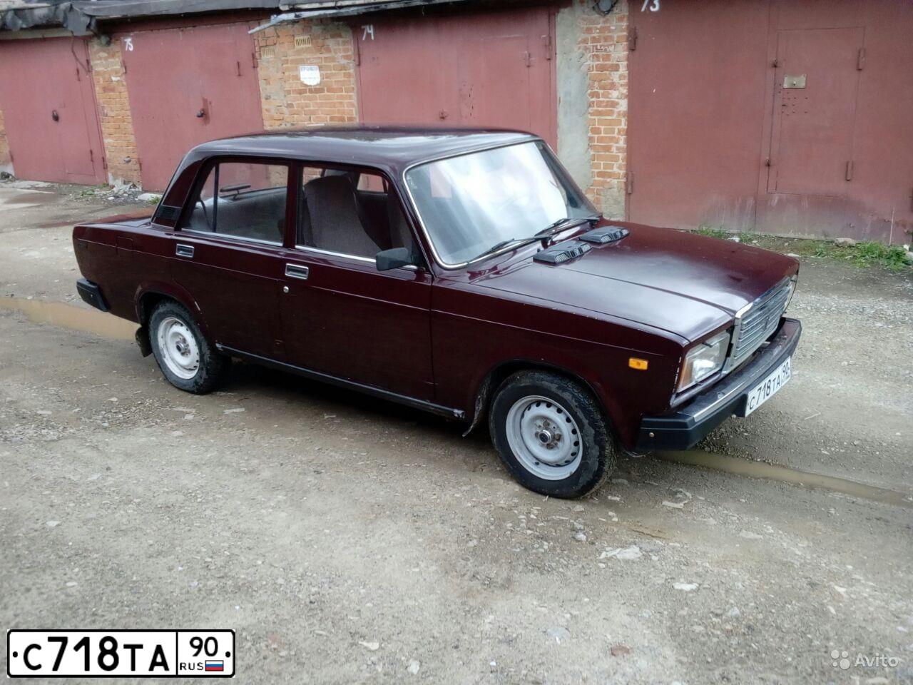 Фото автомобиля LADA 2107 LADA, 2005 — госномер С718ТА90. Цвет: КРАСНЫЙ
