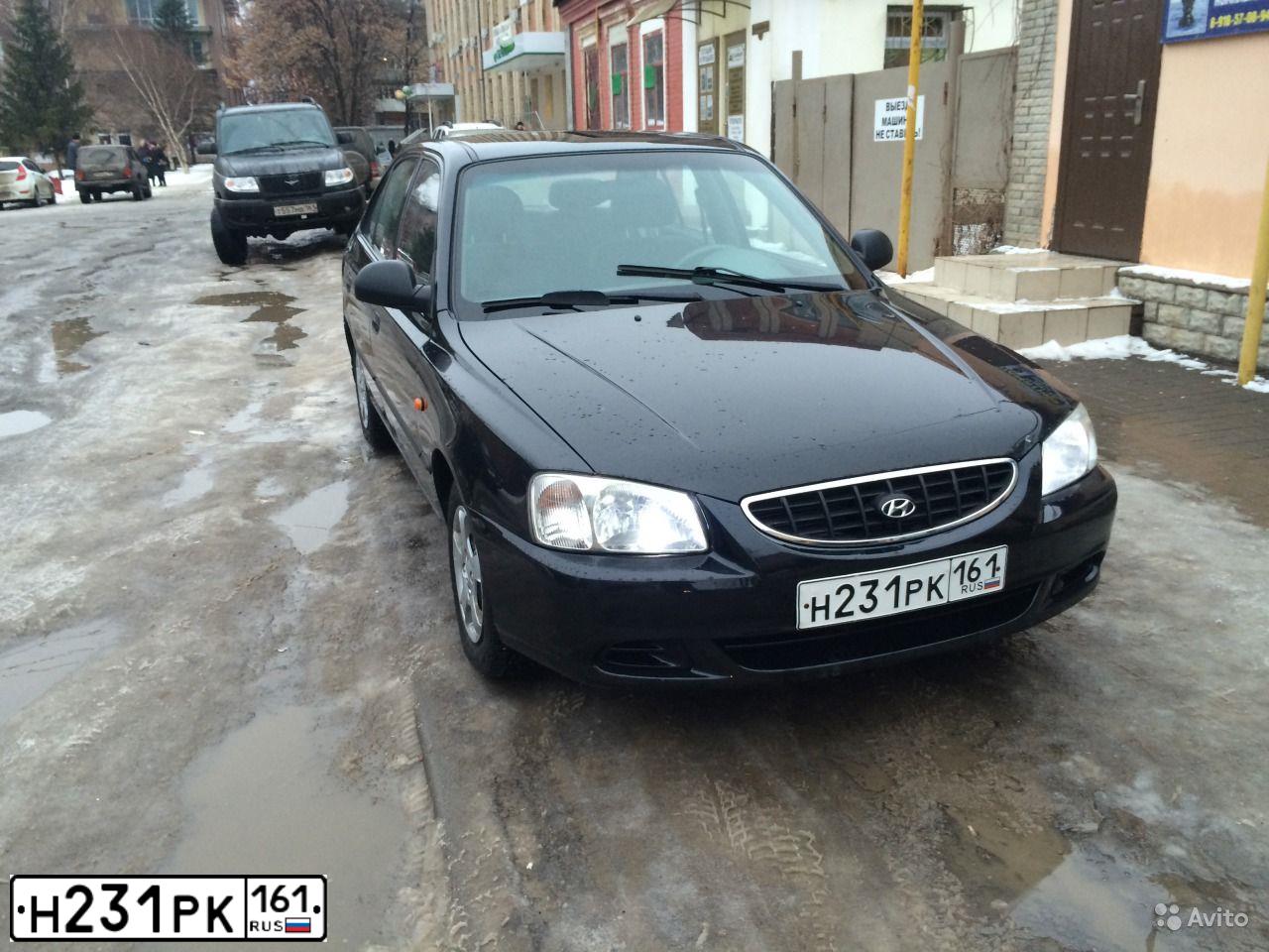 Фото автомобиля TAGAZ ACCENT, 2008 — госномер Н231РК161. Цвет: ЧЕРНЫЙ