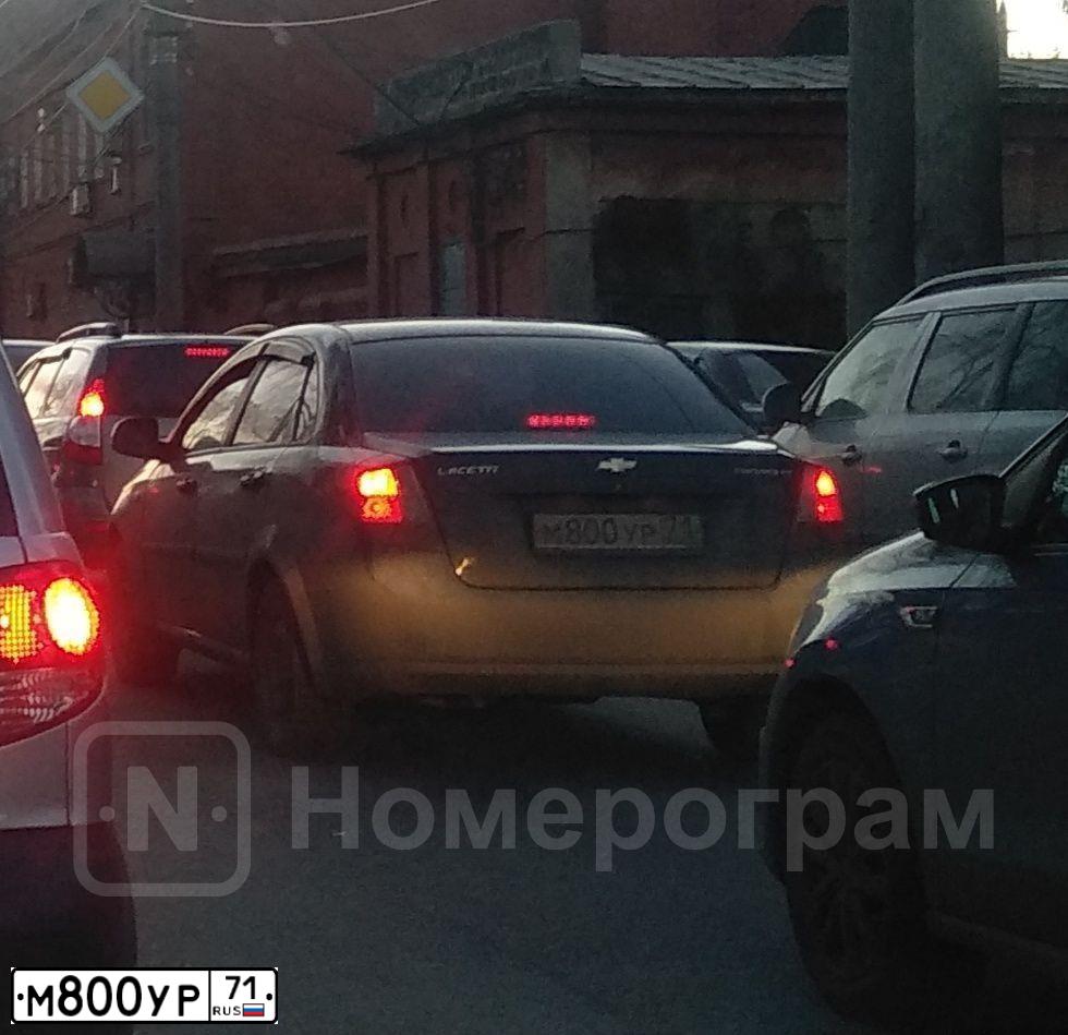 Фото автомобиля CHEVROLET LACETTI, 2012 — госномер М800УР71. Цвет: ЧЕРНЫЙ