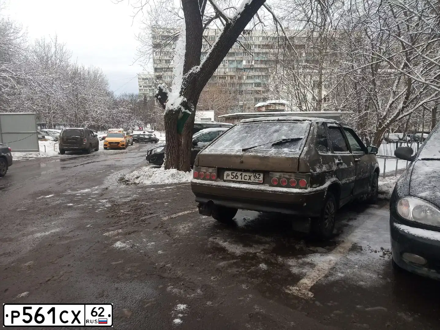 Фото автомобиля LADA 2114 SAMARA, 2008 — госномер К176ОК750. Цвет: Коричневый