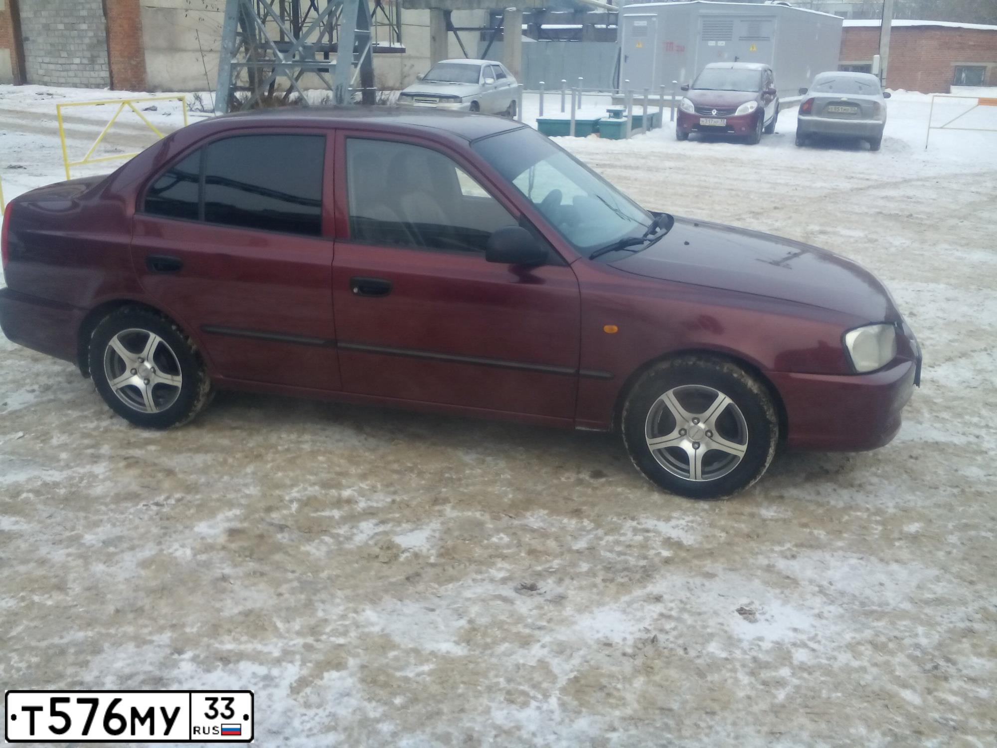 Фото автомобиля TAGAZ ACCENT, 2008 — госномер А401ТС62. Цвет: Красный
