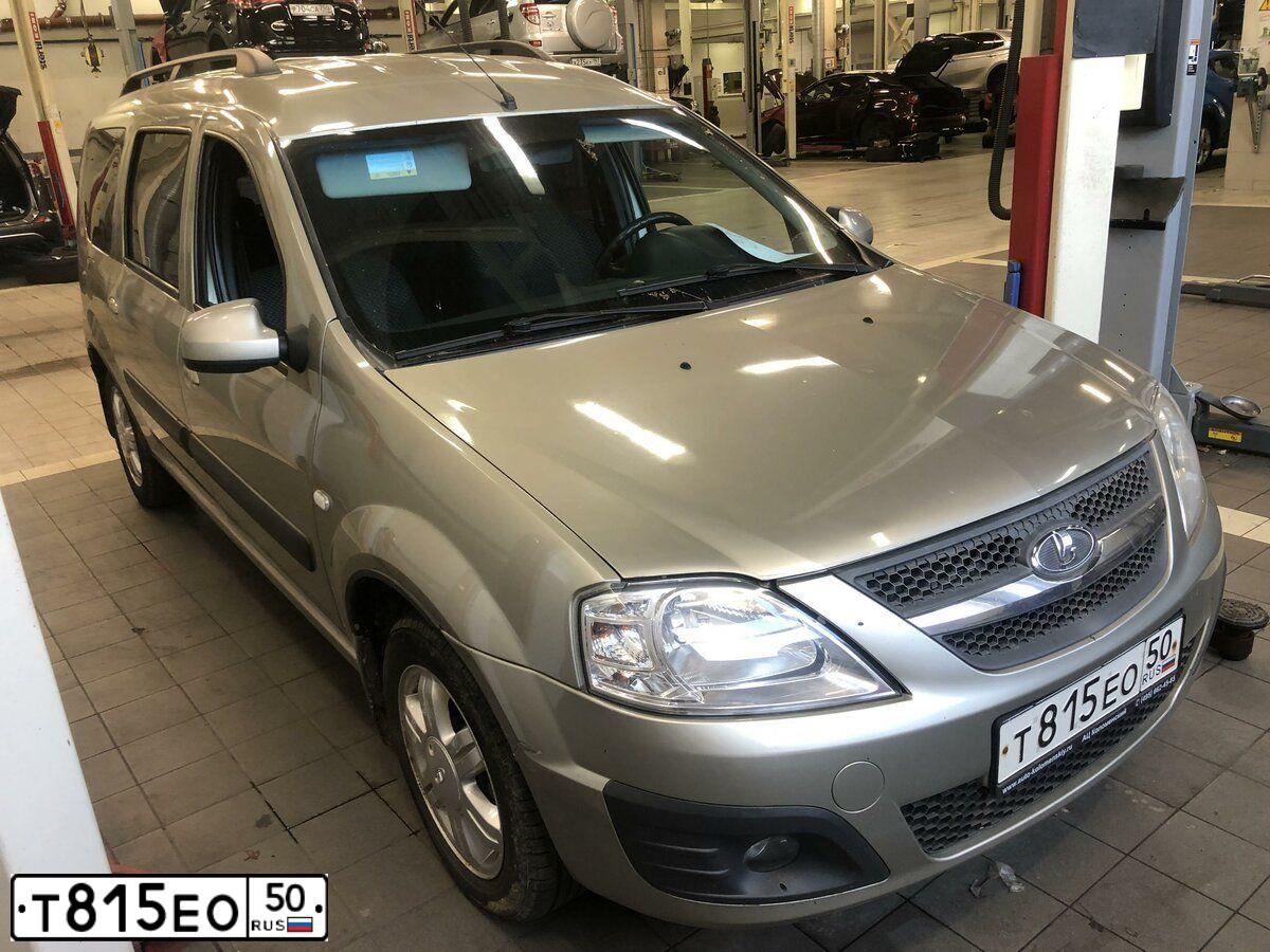 Фото автомобиля LADA LARGUS, 2013 — госномер М437ТА69. Цвет: СЕРО-БЕЖЕВЫЙ