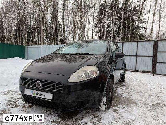 Фото автомобиля FIAT PUNTO, 2008 — госномер М410НЕ134. Цвет: ЧЕРНЫЙ