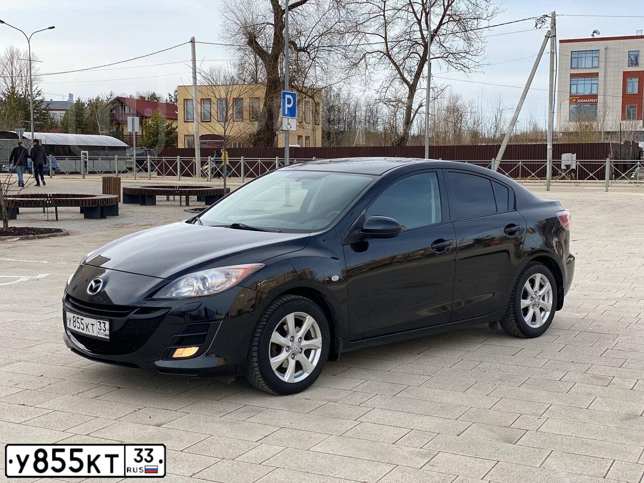Фото автомобиля MAZDA 3, 2011 — госномер М823МК126. Цвет: ЧЕРНЫЙ