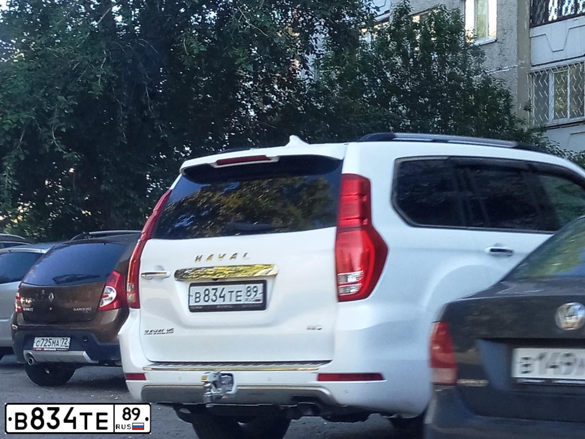 Фото автомобиля GREAT WALL HOVER, 2011 — госномер Н110ХК72. Цвет: ЧЕРНЫЙ