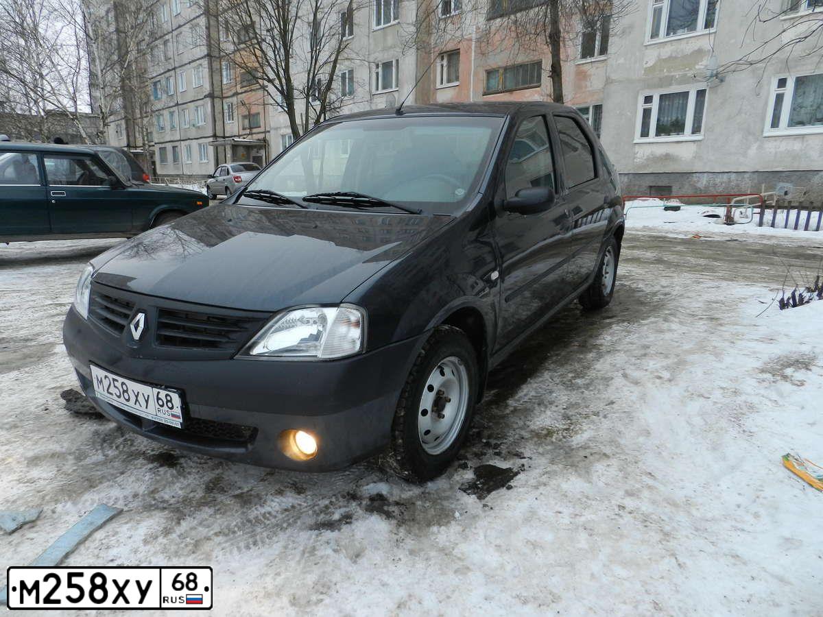 Фото автомобиля RENAULT T LOGAN, 2007 — госномер С777АВ68. Цвет: ТЕМНО-СЕРЫЙ