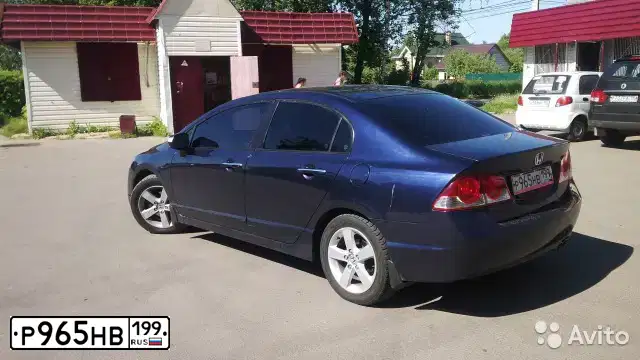 Фото автомобиля HONDA CIVIC, 2008 — госномер А499ОВ750. Цвет: СИНИЙ ТЕМНЫЙ