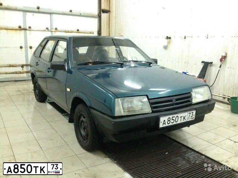 Фото автомобиля LADA 2109 SAMARA, 2001 — госномер А850ТК73. Цвет: СЕРЫЙ