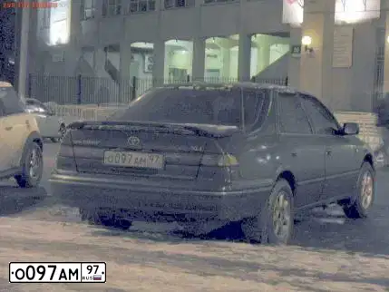 Фото автомобиля TOYOTA CAMRY, 1997 — госномер О097АМ97. Цвет: ЗЕЛЕНЫЙ ТЕМНЫЙ