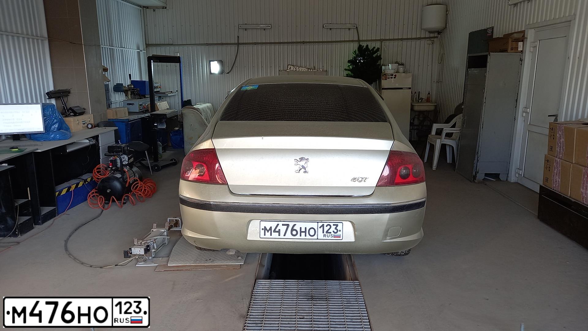 Фото автомобиля PEUGEOT 407, 2004 — госномер Н988ВВ82. Цвет: СВЕТЛО-СЕРЫЙ