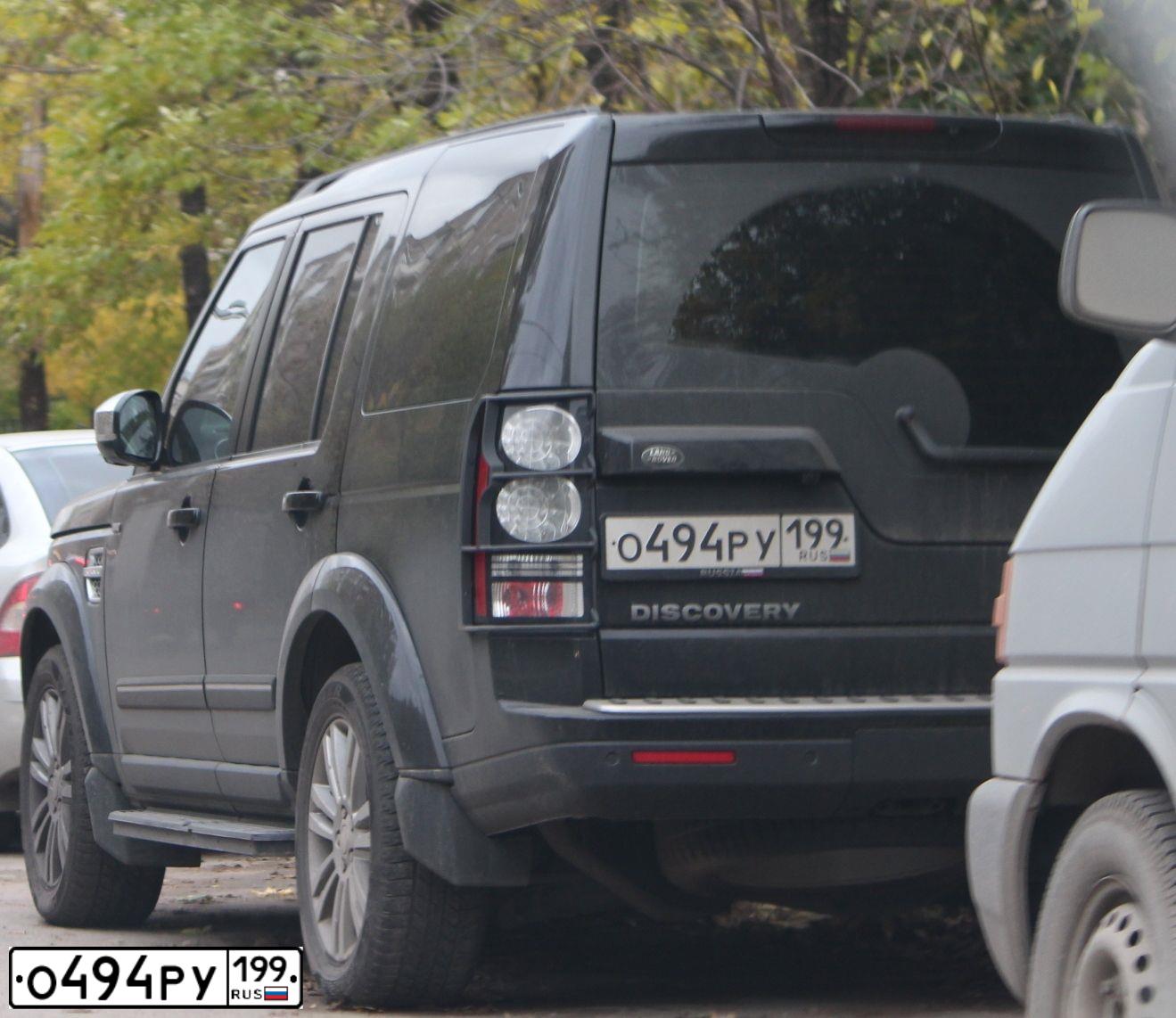 Фото автомобиля LANDROVER DISCOVERY, 2008 — госномер В575КМ13. Цвет: ЧЕРНЫЙ