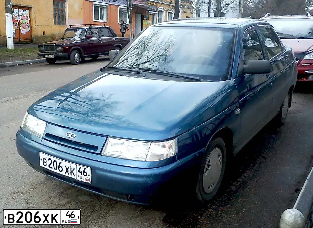 Фото автомобиля LADA 2110, 2004 — госномер В206ХК46. Цвет: СИНЕ-ЗЕЛЕНЫЙ