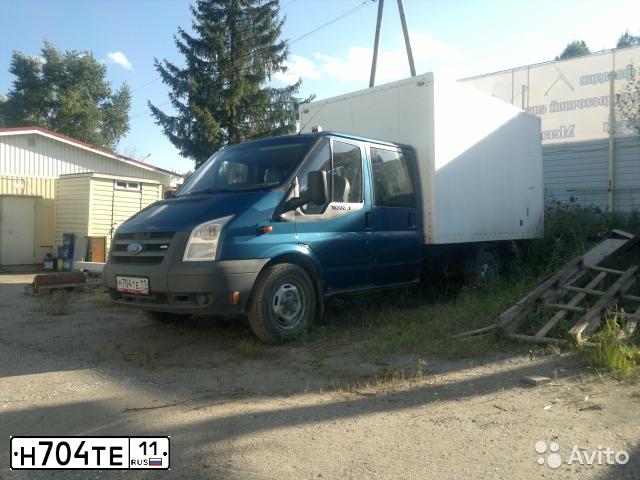 Фото автомобиля FORD TRANSIT, 2008 — госномер О717УО44. Цвет: синий
