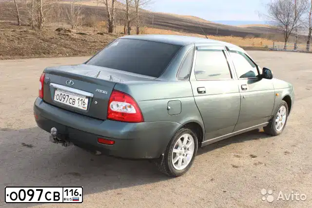 Фото автомобиля LADA 2170 PRIORA, 2011 — госномер О097СВ116. Цвет: СЕРО-СИНЕ-ЗЕЛЕНЫЙ