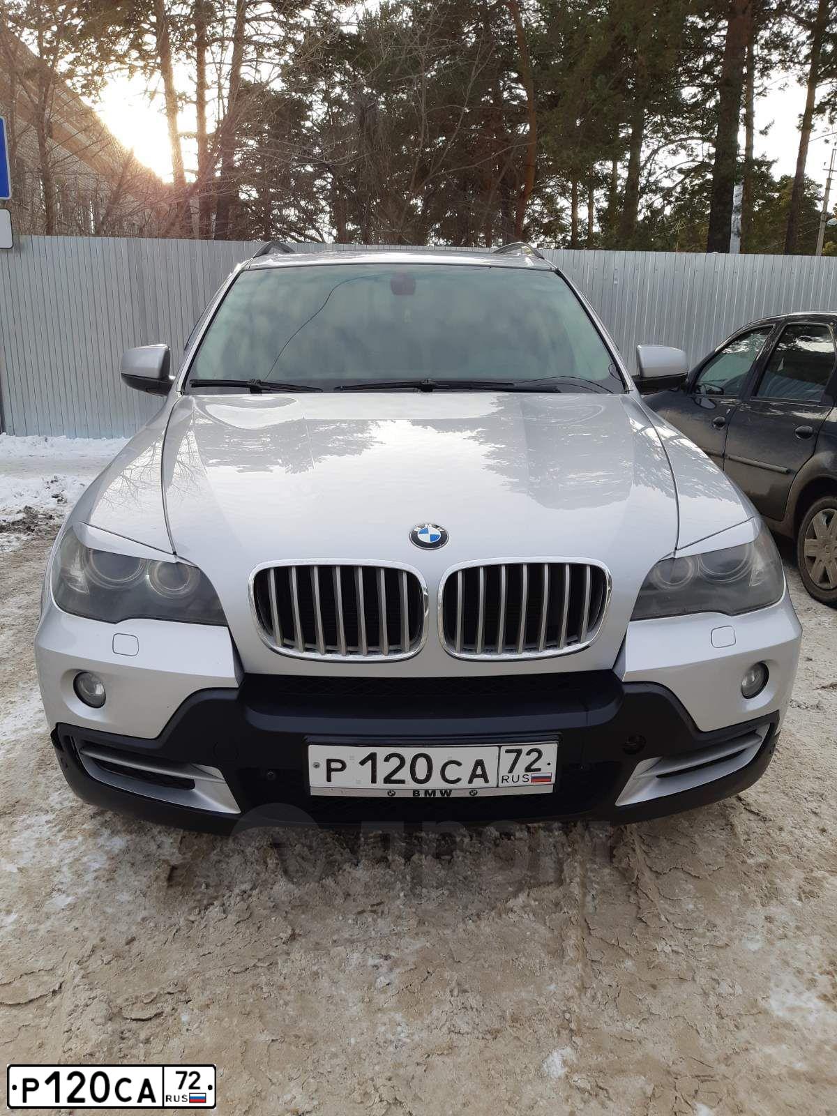 Фото автомобиля BMW X5, 2007 — госномер К144ХЕ186. Цвет: СЕРЕБРИСТЫЙ