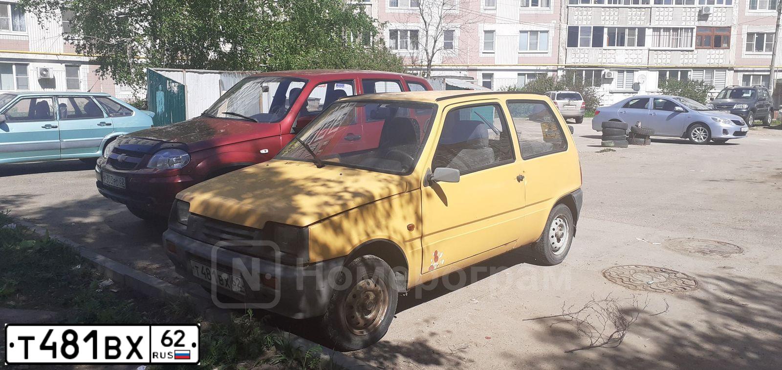 Фото автомобиля SEAZ OKA, 2002 — госномер Т481ВХ62. Цвет: ЖЕЛТЫЙ