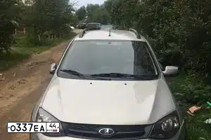 Фото автомобиля LADA 2194 KALINA, 2015 — госномер О337ЕА44. Цвет: СЕРЕБРИСТЫЙ