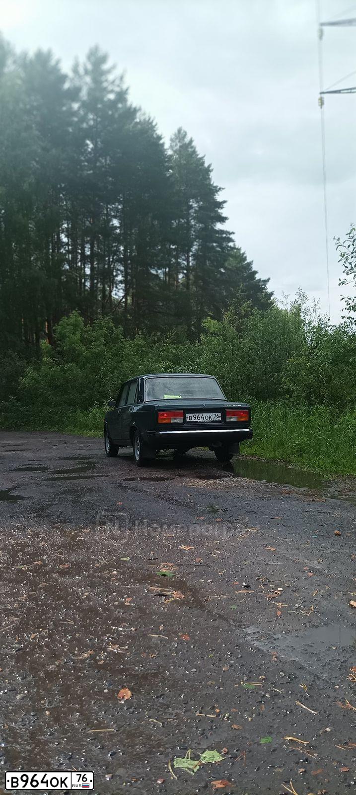 Фото автомобиля LADA 2107, 2008 — госномер В964ОК76. Цвет: ТЕМНО-ЗЕЛЕНЫЙ