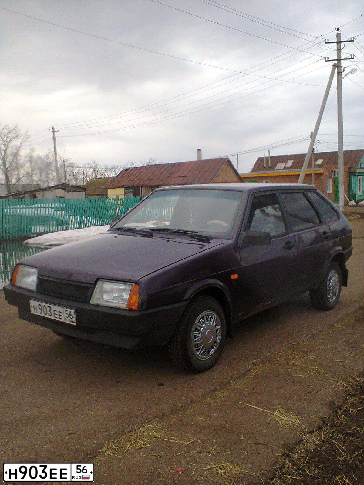 Фото автомобиля LADA 2109 SAMARA, 1997 — госномер Н903ЕЕ56. Цвет: БАКЛАЖАНОВЫЙ