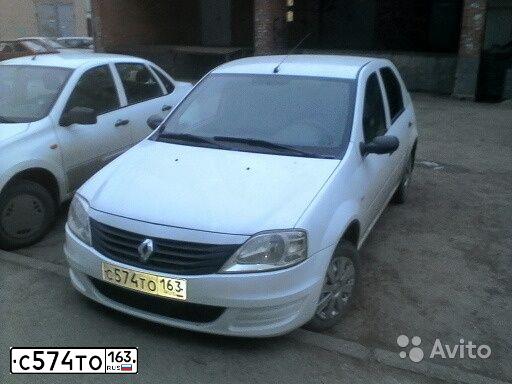 Фото автомобиля RENAULT LOGAN, 2013 — госномер С002КО163. Цвет: Белый